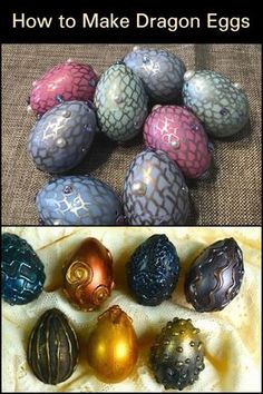 how to make dragon eggs for easters and other special occasions with egg decorating