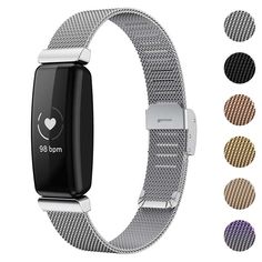 Fitbit Inspire 2 Bands, Tire Inflator, Mobile Screen, Pink Kitchen, In Construction, Stainless Steel Mesh