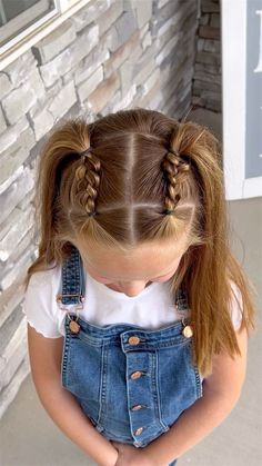 Tk Hair Styles, Hair For Dance Pictures, Hair Styles For Short Hair Girls Kids, Preschool Hair Styles, Fall Picture Day Hairstyles For Kids, Cute Hairstyles For Thinner Hair Kids, Hairstyles For Girls Kids Short Hair, First Day Of Preschool Hairstyles, Toddler Soccer Hairstyles