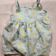 Gymboree Vintage 1998 Girls Dress W/Diaper Cover Size Infant (6 To 12 Mos) Nwot Casual Green Sundress For Playtime, Green Sundress For Playtime, Yellow Cotton Sundress For Playtime, Toddler Clothes, Diaper Cover, Cover Size, Girls Dress, Clothes Accessories, Vintage Baby