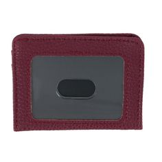 This large ID coin case features a fun and classy blue color that is perfect for year round use. Main case features an ID window with slip pocket on the front and a zipper pocket on the back with the main compartment is secured with a zipper for cash, coins, and your credit and debit cards. Inside the main case is a bonus mini wallet that is great for those times you do not want to carry around your whole wallet and just slide this in your front pocket. The mini wallet features an ID window, 2 s Modern Card Holder With Id Window For Everyday Use, Rectangular Coin Purse With Card Slots For Business, Rectangular Business Coin Purse With Card Slots, Burgundy Wallet With Interior Card Slots, Burgundy Rectangular Wallet With Interior Card Slots, Burgundy Travel Wallet With Card Slots, Travel Wallets With Interior Card Slots In Burgundy, Travel Wallet With Interior Card Slots In Burgundy, Modern Rectangular Coin Purse With Rfid Blocking