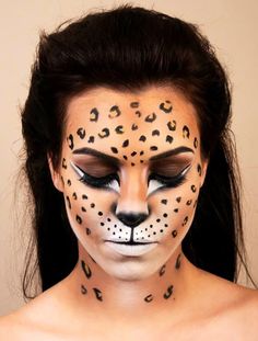 Nem Halloween Makeup, Carnaval Make-up, Makeup Karakter, Halloween Makeup Look, Halloween Make-up Looks, Animal Makeup, Halloween Makeup Diy, Cat Halloween Costume, Smink Inspiration