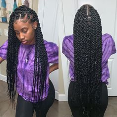 Dunner Wordend Haar, Hot Hair Colors, Twist Braid Hairstyles, Box Braids Styling, Beautiful Braids, Girls Hairstyles Braids, African Braids Hairstyles, Braided Hairstyles For Black Women, Long Braids