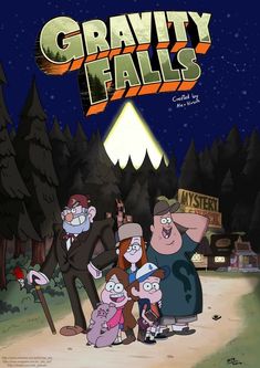 the cartoon gravity falls is shown in this image