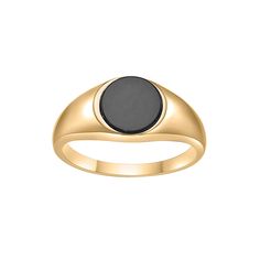 Accessorize in style with this Gemminded 18k gold over sterling silver black onyx signet ring. Click on this JEWELRY & WATCHES GUIDE to learn about fit, styles, materials and more! Accessorize in style with this Gemminded 18k gold over sterling silver black onyx signet ring. Click on this JEWELRY & WATCHES GUIDE to learn about fit, styles, materials and more! FEATURES Width: 8 mm Shank style: straight Nickel safe Metal: sterling silver Plating: 18k gold Finish: polished Packaging: boxedSTONE DET Minimalist Onyx Ring For Formal Occasions, Minimalist Onyx Rings For Formal Occasions, Luxury Onyx Round Signet Ring, Gold Onyx Signet Ring For Formal Occasions, Minimalist Gemstone Signet Ring For Formal Occasions, Elegant Onyx Signet Ring With Gemstone, Modern Yellow Gold Onyx Signet Ring, Classic Round Gemstone Signet Ring, Formal Gold Signet Ring With Onyx