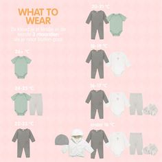 the baby's bodysuits and onesuits are shown in different colors