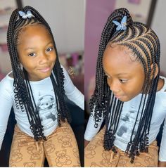 30 Easy and Adorable Back to School Hairstyles For Kids - I Wear African Marketplace Kids Cornrow Hairstyles, Kids Braids, Kid Hair, Toddler Hairstyles