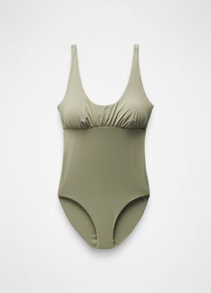 A One-piece Swimsuit With Upf50+ Protection Made For Relaxing On A Tropical Beach Or At Least Mentally Going There While You Lay By The Pool. Green Swimwear With Uv Protection For Vacation, Casual Nylon Swimwear For Sunbathing, Summer One-piece Swimsuit With Lined Body For Sunbathing, Summer One Piece With Lined Body For Sunbathing, Nylon Swimwear For Vacation, Casual One-piece With Lined Body For Pool, Casual Beach One-piece With Lined Body, Casual Lined One-piece For Pool, Beachy Nylon Swimwear For Sunbathing