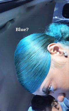 Teal Natural Hair Black Women, Perry Winkle Hair, Blue Peekaboo Hair Black Women, Blue Hair Black Women Natural, Blue Natural Hair, Adore Hair Dye, Twist Hairstyle, Hairstyle Ideas Easy, Light Blue Hair