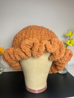 Light Brown Crotchet Ruffle Hat, Weight 6 Polyester Yarn. Machine Wash Cold, Air Dry Flat. Allow 3-5 Days for processing and shipping. Brown Crotchet, Ruffle Bucket Hat, Ruffle Hat, Crochet Ruffle, Polyester Yarn, Cold Air, Bucket Hats, Air Dry, Brown Sugar