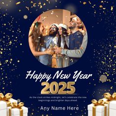 Happy New Year Wishes 2025 For Friends And Family With Name And Photo