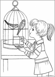 Fairy Tales Kindergarten, Merry Christmas Coloring Pages, Jazz Cat, Free Kids Coloring Pages, Human Figure Sketches, Kindergarden Activities, Bird Coloring Pages, Kids Coloring Book, Figure Sketching