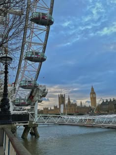 the big ben clock tower towering over the city of london