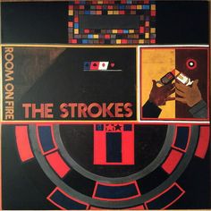 the strokes album cover with an image of a man holding a cell phone in his hand