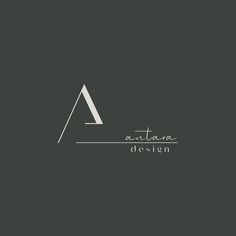 the logo for an artisan design studio, with white letters on a black background