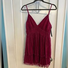 Nwt Hot Pink Party Dress With Adjustable Straps Hot Pink Party Dress, Hot Pink Party Dresses, Hot Pink Party, Pink Party Dress, Trixxi Dress, Mini Party Dress, Pink Party Dresses, Mini Party, Pink Party