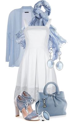 Fashionable Easter Outfits for Women on Purpose. www.lilyministriesblog.com White Dress With Jacket Outfit, Fest Outfits, Summer Style Casual, Outfits Fashion, Outfits Casuales, Spring Outfit