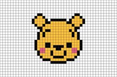 a cross stitch pattern with a yellow and black cat's face