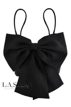 Lasaky - Chic Ivory Spaghetti Strap Tank Top for Women with Delicate Bow-Tie Accent Spring Party Tops With Ribbon, Summer Party Top With Bow Tie, Spring Party Top With Bow Tie, Spring Bow Tie Top For Party, Chic Party Tops With Bow Tie, Elegant Tops With Spaghetti Bow Straps, Elegant Spaghetti Strap Tops With Tie Back, Elegant Tops With Bow Straps, Summer Formal Tie-back Tops