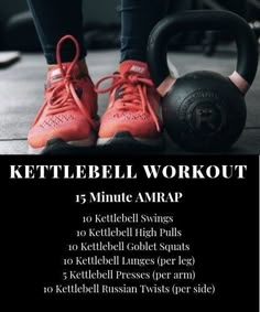 a kettlebell workout with instructions for how to use it