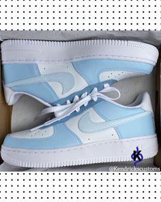 100% Hand-painted custom air force Sky blue design Please check your size before purchasing This item can be replicated with any color tone and any size! Colors are customizable and you can demand different parts of the shoe to be painted or whatever else you might want the shoe to look like, customized for you! - please contact me for details. (: Blue Casual Custom Sneakers, Customizable Blue Sneakers For Streetwear, Custom Blue Sneakers, Custom Blue Low-top Sneakers, Blue Customizable Sporty Sneakers, Customizable Sporty Blue Sneakers, Sporty Customizable Blue Sneakers, Blue Low-top Custom Sneakers, Blue Custom Sneakers For Streetwear