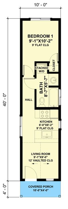 the floor plan for a small house