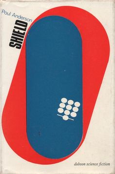 a book cover with an image of a blue and red object