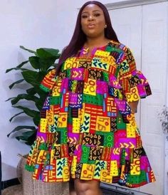 African Print Long Dress