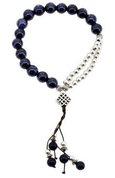 This unique blue goldstone bracelet has a love knot charm. Made from Alloy and Goldstone Pull the bracelet and put your hand through. Adjust the love knjot position to wear it. Bead Size: 8mm; Infinity Knot Bracelet, Love Knot Bracelet, Goldstone Bracelet, Infinity Knot, Blue Goldstone, Knot Bracelet, Love Knot, Jewelry Lover, Metal Beads