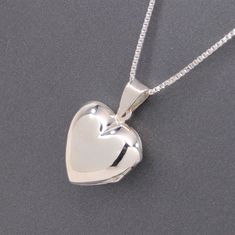 White Gold Locket Necklace For Valentine's Day Gift, Hallmarked Locket Necklace As Valentine's Day Gift, Hallmarked Locket Necklace For Valentine's Day Gift, Sterling Silver Locket Necklace For Mother's Day Anniversary, Sterling Silver Locket Necklace For Anniversary On Mother's Day, Valentine's Day Gift Locket Necklace Hallmarked, Heart Shaped White Gold Locket Necklace For Anniversary, Valentine's Day Gift Hallmarked Locket Necklace, White Gold Heart Locket Necklace For Anniversary