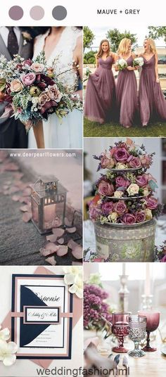 a collage of photos with flowers and candles