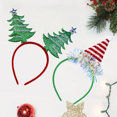 ad eBay - 2Pcs Hairhoop Christmas Tree Headband Christmas Tree Headbnad - Buy Now, click the link (eBay) Christmas Party Giveaways, Christmas Tree Headband, Christmas Headwear, Antler Design, Headband Christmas, Holiday Headbands, Xmas Theme, Christmas Giveaways, Watch Storage Box