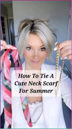 How to tie a cute neck scarf for summer. This gorgeous neck tie is from @spaalgonquin #diy #neckscarf #stylingtips #fashiontips #diyfashion

How to tie a cute neck scarf for summer.

 Although neck scarves are really never out of style, they are making a real comeback at the moment. A neck scarf can instantly elevate any look. Whether it’s paired with a casual tee or something on the dressy side, they can turn any outfit into a favourite.

This gorgeous neck tie is from @spaalgonquin

#diy #neckscarf #stylingtips #fashiontips #diyfashion #lifestylebeyond40 #over40 #chicover40 #agelessstyle #womenover40style #agepositiveinfluencer #ageless #agelessstyle #aginggracefully #womeninspiringwomen #mybloggerstyle #discoverunder50 #glamwomen #styleatanyage #mystyle #over40style #over40andfabulous # Scarf On Neck Style, Scarf Neck Tie Outfit, How To Wear Scarf On Neck, Neck Scarf Outfit Summer, How To Tie A Neck Scarf, How To Wear A Scarf Around Your Neck, How To Tie A Scarf Around Your Neck, Neck Tie Outfits For Women, Summer Scarf Outfit