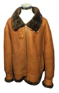 B-3 BOMBER BROWN SHEARLING LEATHER FLIGHT JACKET MEN'S SIZE 4 XL $299.99 #Leather #Bomber #Jacket #BomberJacket #A2jacket #B3jacket #B2jacket #AviatorJacket At Eagle Ages We Love Bomber Jackets. You can find a great choice of Vintage & Second hands Bomber Jackets in our store. eagleages.com/. Fur Hats