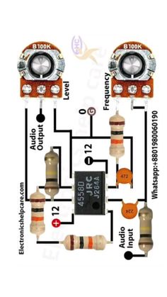 two different types of electronic devices are shown in this diagram, and one is connected to the