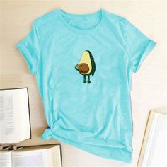 Avocado Frog Funny Graphic Tshirts Print L0125 Green Casual T-shirt With Cartoon Print, Green Casual Top With Cartoon Print, Casual Green Tops With Cartoon Print, Casual Green Top With Cartoon Print, Green Cartoon Print Short Sleeve Tops, Green Short Sleeve Tops With Cartoon Print, Green Short Sleeve Top With Cartoon Print, Green Casual Tops With Funny Print, Casual Green Tops With Funny Print