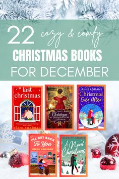 christmas books for december with the title 22 cozy and comfy christmas books for december