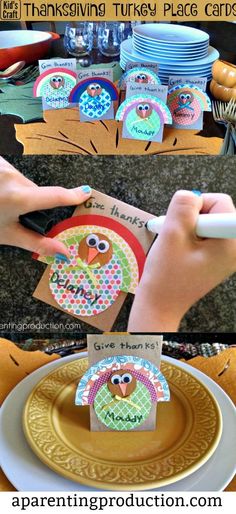 this thanksgiving turkey place card is perfect for kids to make