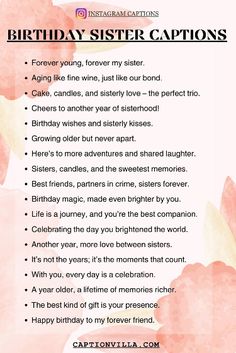 a birthday poem with pink flowers on it