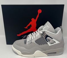 Frozen Moments, Jordan Logo, Air Jordan 4, Sneaker Games, Sell Out, Silver Accents, Fall And Winter, Winter Season, Step Up