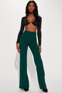 Victoria High Waisted Dress Pants - Navy | Fashion Nova, Pants | Fashion Nova Green High-waist Stretch Dress Pants, Green High Waist Stretch Dress Pants, Green Wide Leg Full Length Pants For Party, Green Stretch High Waist Dress Pants, Summer Party Stretch Dress Pants, High Waist Stretch Green Dress Pants, Non-stretch Party Dress Trousers, High-waisted Elastane Wide Leg Pants For Parties, Solid Color Dress Pants For Fall Party