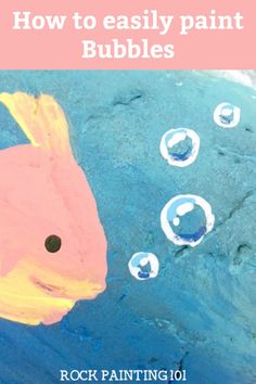 an easy painting project for kids to do with water and bubbles