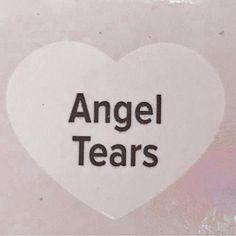 an angel tears sticker with the words angel tears on it