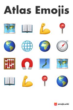 the cover of atlas emojis