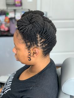 Microloc Hairstyles, Loc Updo Styles, Microloc Extensions, Sisterlock Hairstyles, Sista Locks, Microlocs Styles, Micro Locks, Locks Styles