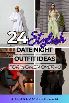 Master mature chic with this comprehensive date night fashion guide for women over 40. Featuring 24 stylish outfit ideas, this article provides valuable insights on dressing for your body type and personal style preferences. #MatureChic #FashionOver40 Date Night Outfits For Women, Night Outfits For Women, Outfits 40s, Casual Evening Wear, Knee Length Sweater, Classic Outfits For Women, Date Night Outfit Ideas, Trendy Date Night Outfit, Night Outfit Ideas