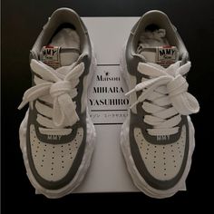 Maison Mihara Yasuhiro ‘Wayne’ Shoes Size 41 100% Authentic From Japan Comes With Original Box The Answer Is Yes. Maison Mihara Yasuhiro Shoes, Mihara Yasuhiro Shoes, Maison Mihara Yasuhiro, Maison Mihara, Japan Color, Clothes Ideas, Mens Shoes Sneakers, Cute Shoes, Original Box