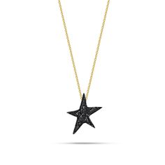 'Not all stars belongs to the sky'. -Make a wish pendant is made of silver 925 -Oxidized -Non-allergenic and nickel free -size:1.6x1.4 cm -1.7 gr -gold plated 925 chain 45cm All jewelry comes in a beautiful Kiss The Frog Studio packaging Celestial Star Necklace For Party, Celestial Star-shaped Necklace For Party, Black Star-shaped Sterling Silver Necklace, Personalized Sterling Silver Star Necklace, Personalized Star-shaped Sterling Silver Necklace, Sterling Silver Necklace With Star Charm For Anniversary, Celestial Black Necklace For Gift, Sterling Silver Necklace With Star Charm For Gifting, Sterling Silver Star Necklace For Anniversary