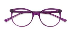 Purple horn eyeglasses available in variety of colors to match any outfit. These stylish full-rim, x-small sized plastic eyeglasses include free single-vision prescription lenses, a case and a cleaning cloth. Purple Glasses, Cat Eye Glasses, Prescription Eyeglasses, Eye Shapes, Eye Glasses, Prescription Lenses, Cleaning Cloth, Face Shapes, Purple And Black