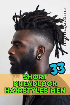 Discover the best short dreadlock hairstyles for men, from easy maintenance locs to unique styles for black and white hair. Explore modern trends in medium to short locs, braided styles, and natural hair ideas. Natural Hair Ideas, Black And White Hair, Back Braid, Short Locs, Dreadlock Hairstyles For Men, Braided Styles, Dreadlock Styles, Hairstyles Men, Crown Braid